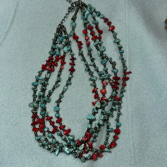 Stone/ beads necklace - Picture 1 of 4